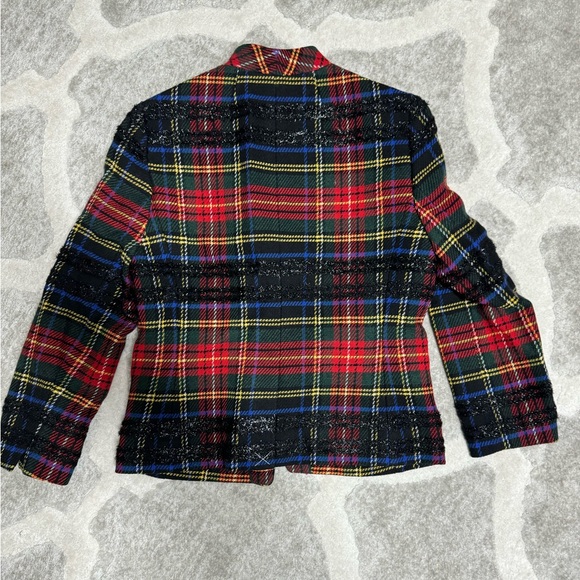 J. Crew Going-out Blazer in Lurex Stewart Tartan NWT Size 6 - Picture 5 of 12
